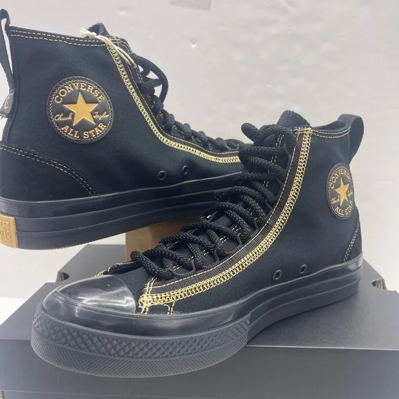 Converse Men’s 
CTAS CX EXP2 HI
BLACK/BLACK/GOLDEN OPPORTUNITY High-Top Sneakers - Picture 7 of 16